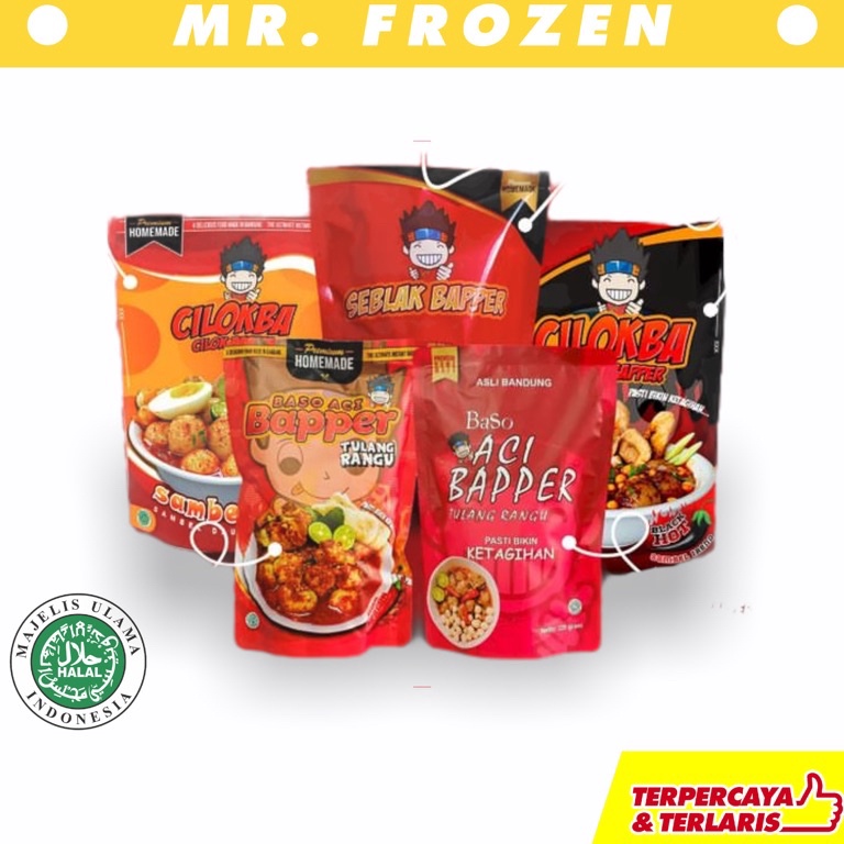 

Produk terbaru Baso Aci Bapper Tulang Rangu Premium Cilokba Bapper Seblak Bapper