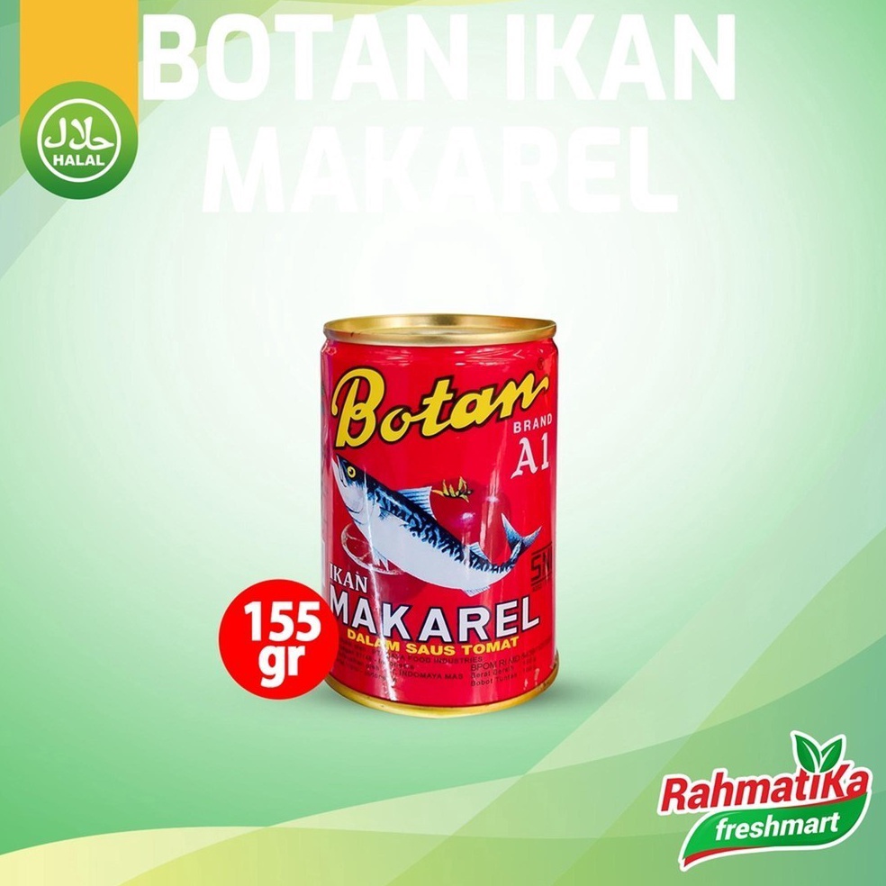 

Maxi Promo Botan Sarden Ikan Makarel Saus Tomat 155 gram