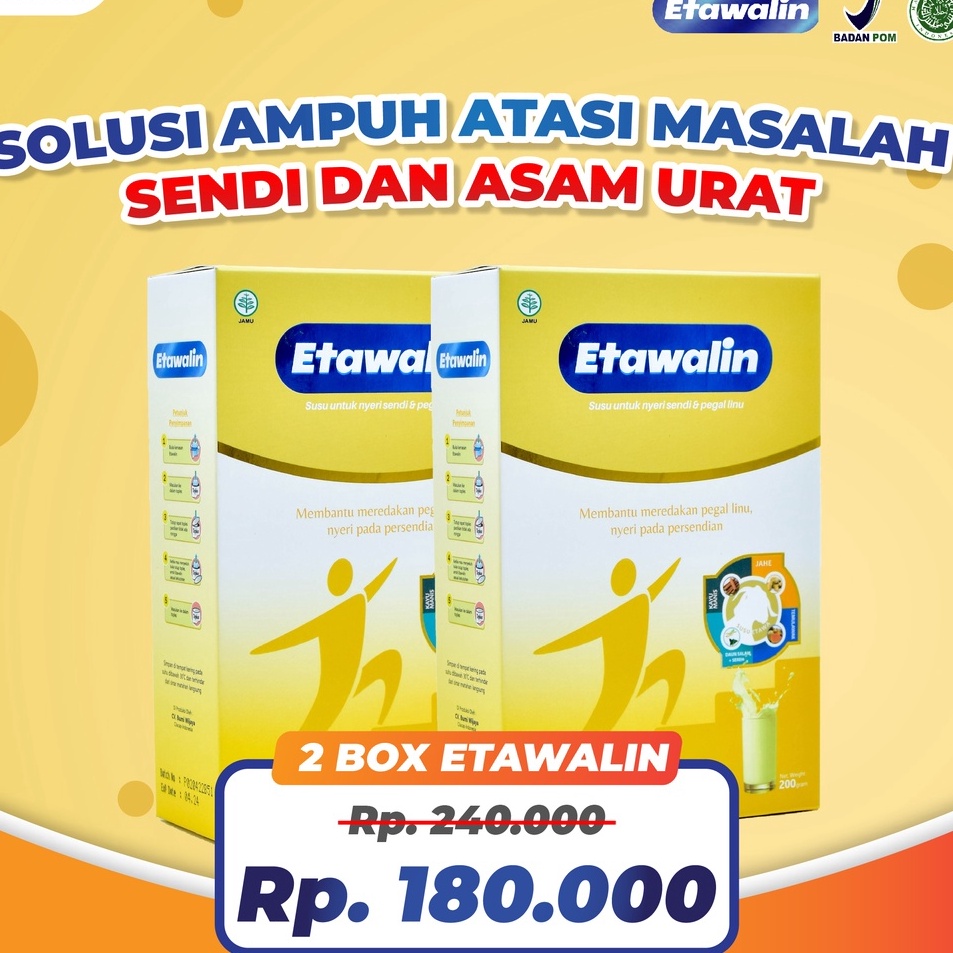 

Segera belanja Etawalin Susu Etawa Herbal Nyeri Sendi Official 2 Box