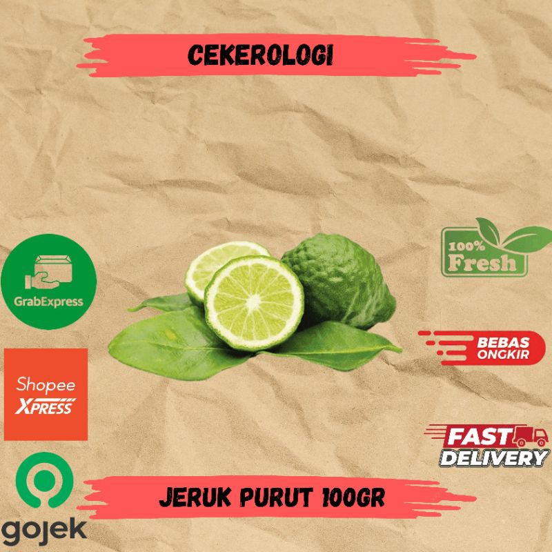 

Jeruk Purut 100gr / Jeruk Purut / Jeruk Purut Fresh Berkualitas / JABODETABEK / Jeruk Purut / Jeruk / Sayur Segar / Sayuran / Sayur