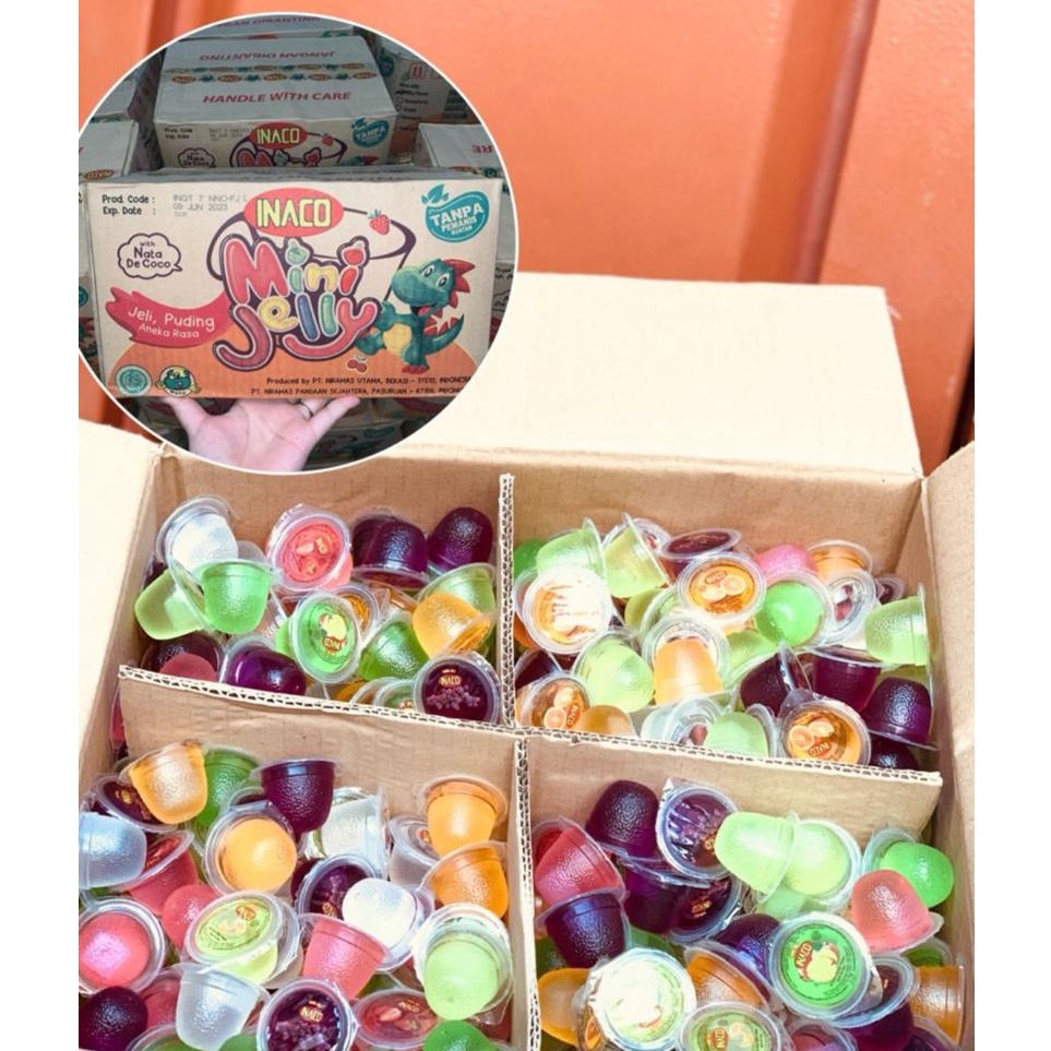 

Sikat Habis Inaco jelly Mix Buah ukuran 1 kg isi banyak sekitra 6 lebih Agar agar makanan anak