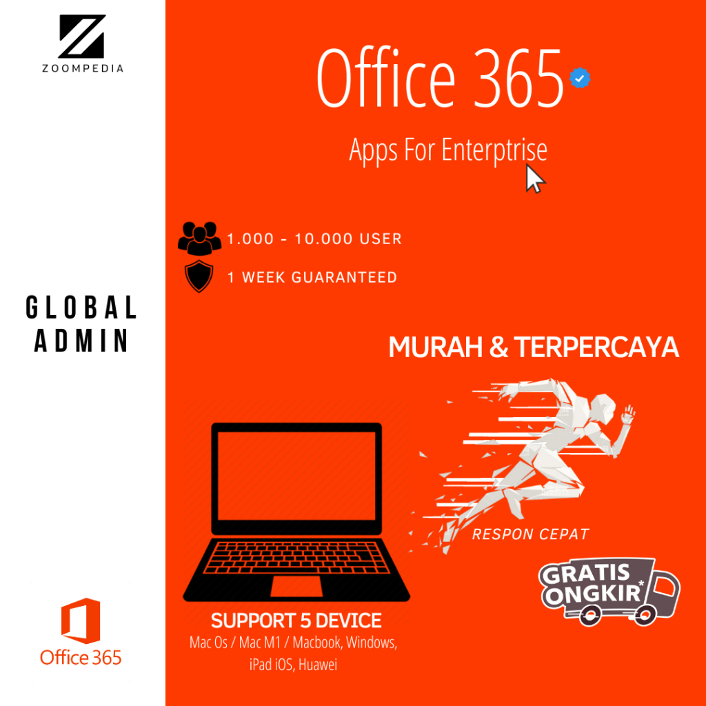 Akun Microsofft Ofice 365 A1 Plus Education - Global Admin