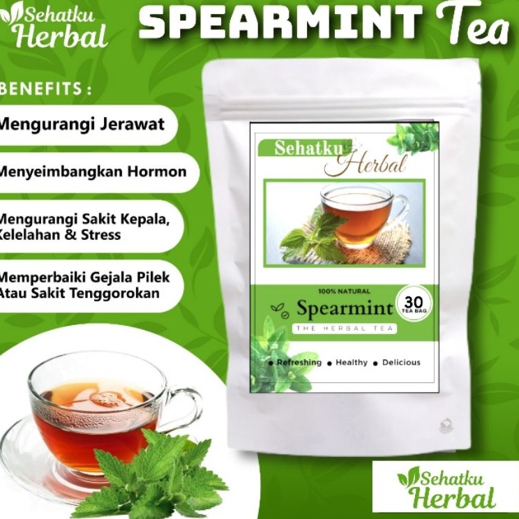 

Mau Hemat Spearmint tea Teh daun mint isi 2 teh celup 3 teh celup