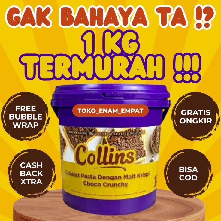 

Promo Keren LIVE JATIM HARGA PALING MURAH PROMO OBRAL COLLINS CHOCO CRUNCHY 1KG 1 KILO KG KEMASAN ASLI PABRIK EMBER PAIL ORIGINAL COKLAT COKELAT SOKLAT CHOCOLATE CRISPY KRISPI MALT KRIUK KRIUK SELAI ENAK MANIS ANAK ANAK SUKA JAJAN CAMILAN SNACK ROTI KUE