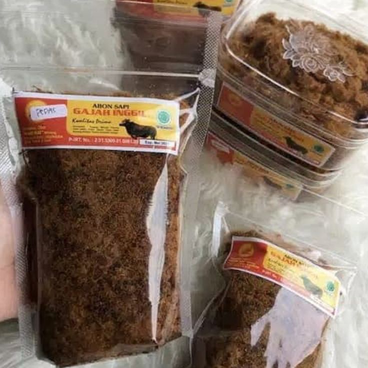 

Pasti Tertarik Abon sapi cap gajah inggil 25 gram