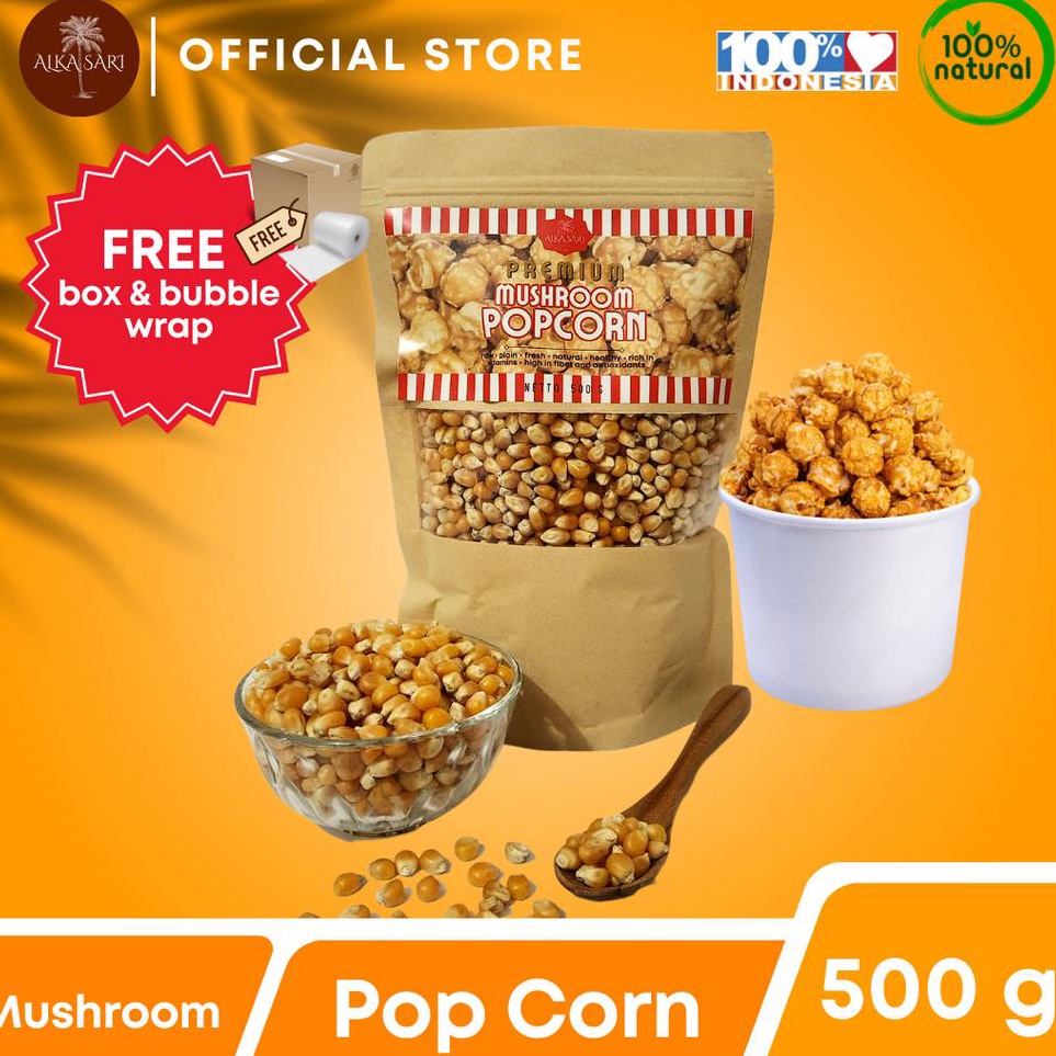 

Makin murah Jagung Popcorn Jumbo Mushroom Asli Premium Alka Sari 5 gram