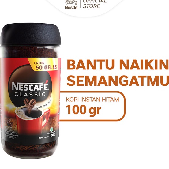 

Suplier1st NESCAFE Classic Kopi Instan Kopi Hitam 1g Jar