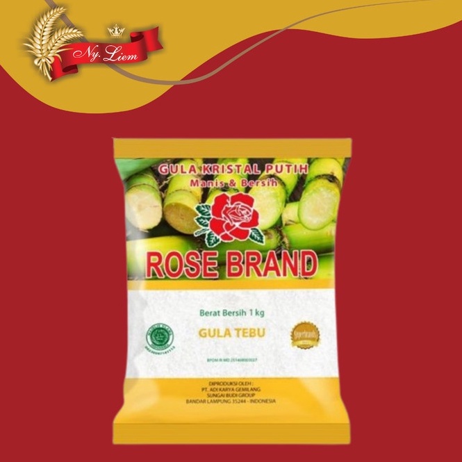 

Meroket ROSE BRAND Gula TEBU Kristal Putih Gula KUNING 1 kg