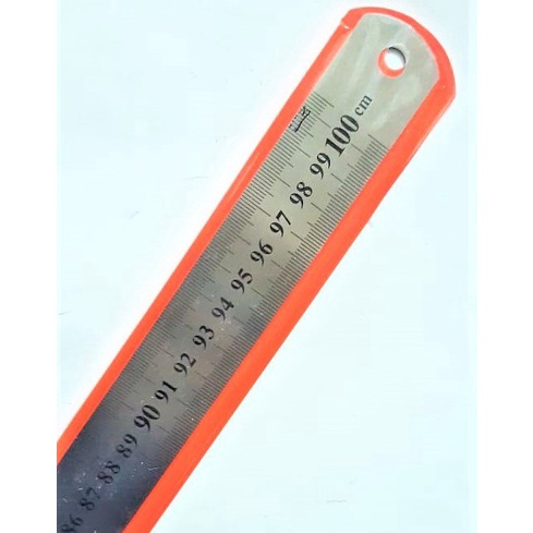 

ART S19B Penggaris Besi Mistar Stainless Ruler 1 cm 1 meter