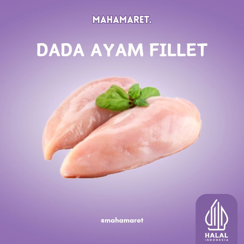 

1Kg Dada Ayam Fillet Fresh / Boneless Chicken Breast