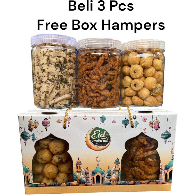 

Kepoin aja HAMPERS LEBARAN Aneka Cemilan toples