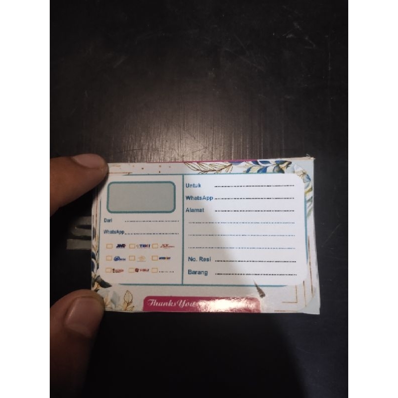 

Stiker label pengiriman