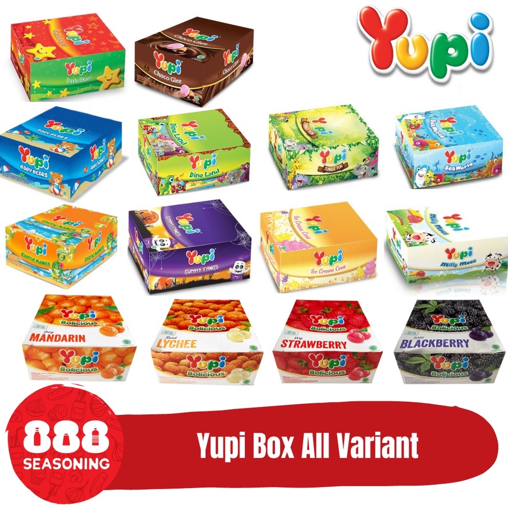 

Serba diskon YUPI ALL VARIANT BOX isi 24 Pcs