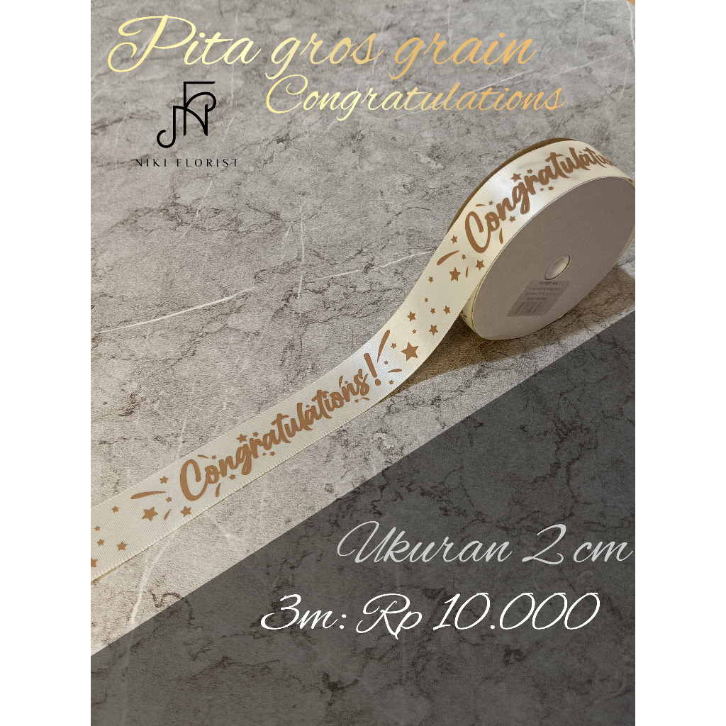 

Pita Grosgrain congratulations / Pita Kembang