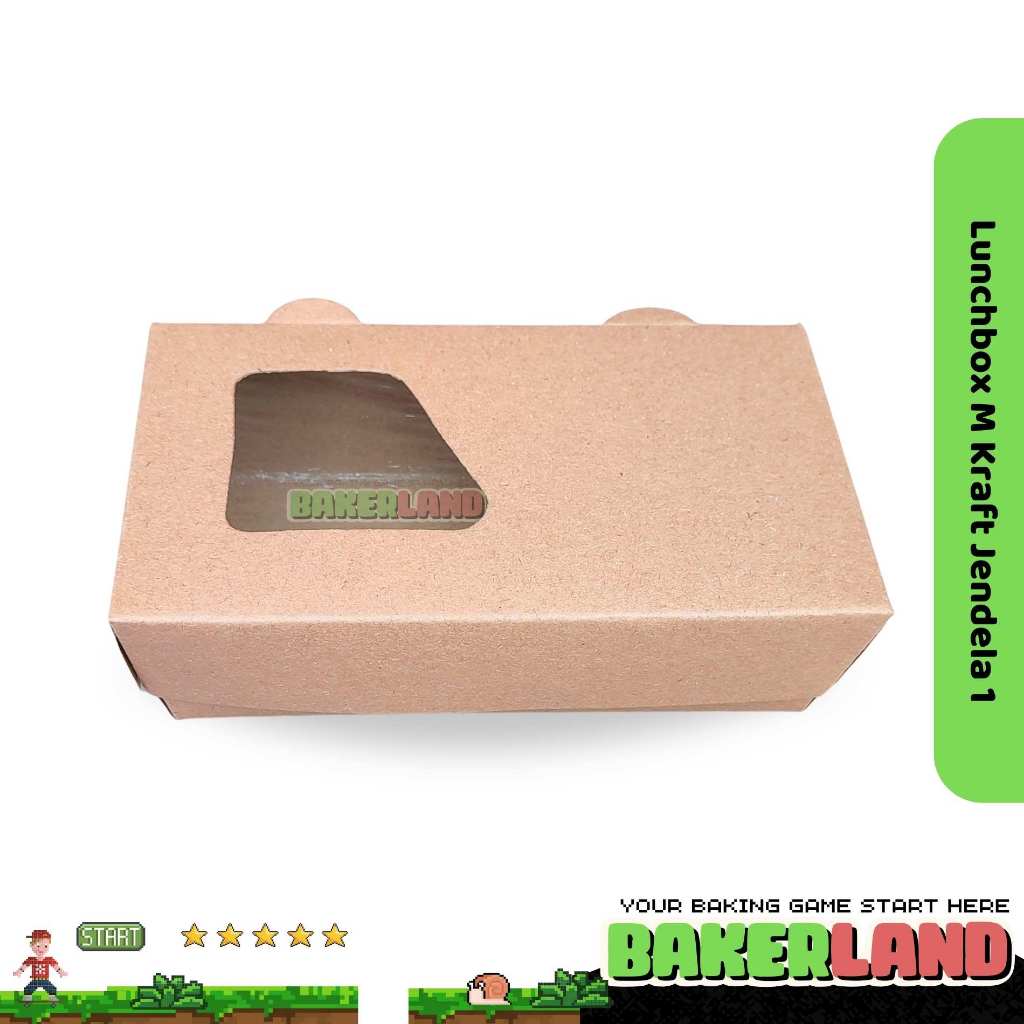 Lunch Box Paper / Paper Lunch Box / Lunch Box Jendela / Lunch Box Window / Box Nasi