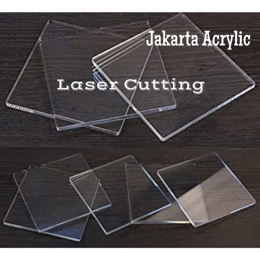 

KODE O3X9 Acrylic 5mm 3x3cm Laser Cutting Akrilik Bening Clear