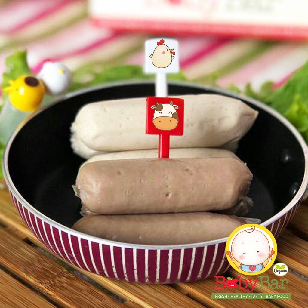 

BABYBAR Sosis Sapi MPASI Anak / Sosis Homemade Mini / Makanan Cemilan Sehat Anak No MSG No Pengawet