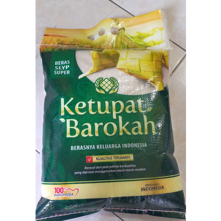 

Beras Lokal Slyp Super KETUPAT BAROKAH Kemasan 5kg