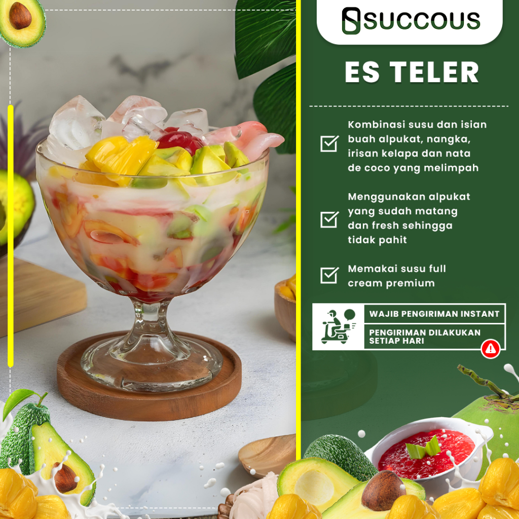 

Es Teler Succous Es Campur Dessert Creamy Susu Full Cream Fresh Homemade Enak Segar Cup 16 Oz