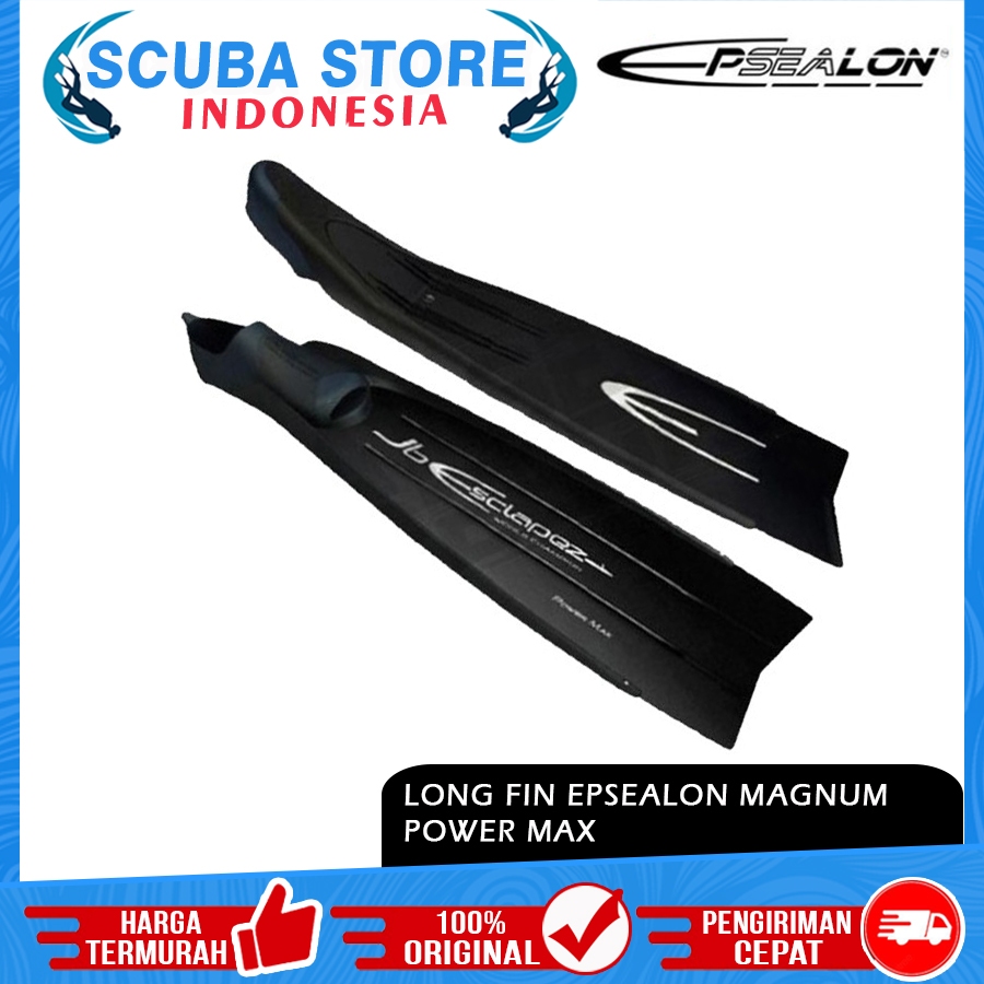 Long Fin Epsealon Magnum Power Max Bi-Fins Freediving Spearfishing Kaki Katak Panjang Freedive Apnea