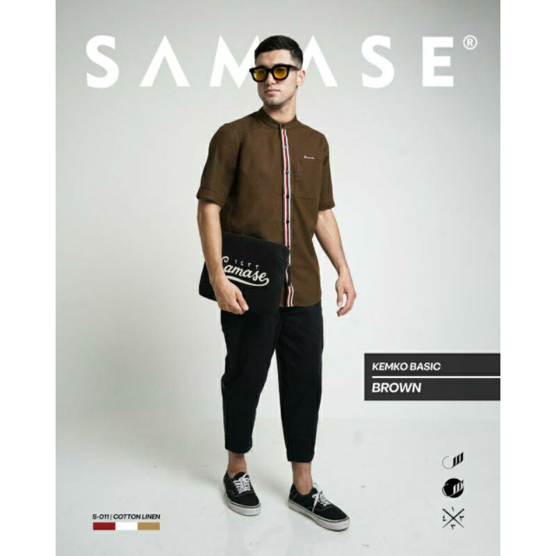 Samase Kemko Basic S011 | Samase Kemeja koko | Pakian muslim pria