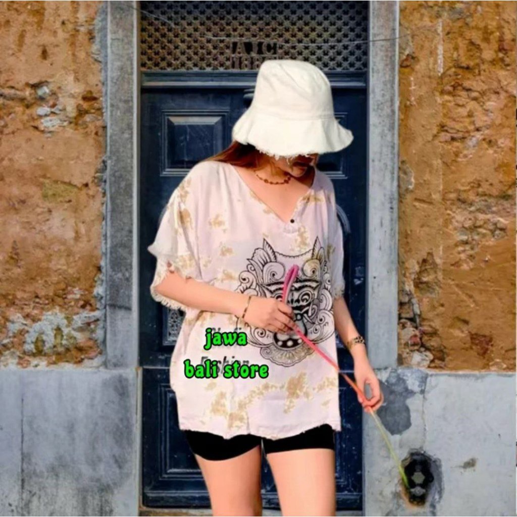 Baju barong bali jumbo XXL PREMIUM rayon tebal atasan santai Baju barong Bali wanita santai Baju san