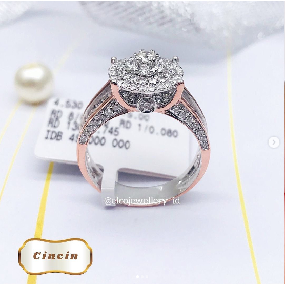 Elco Jewellery - Cincin Berlian Eropa F Vvs | TFC-21313SH Berkualitas dan Bergaransi