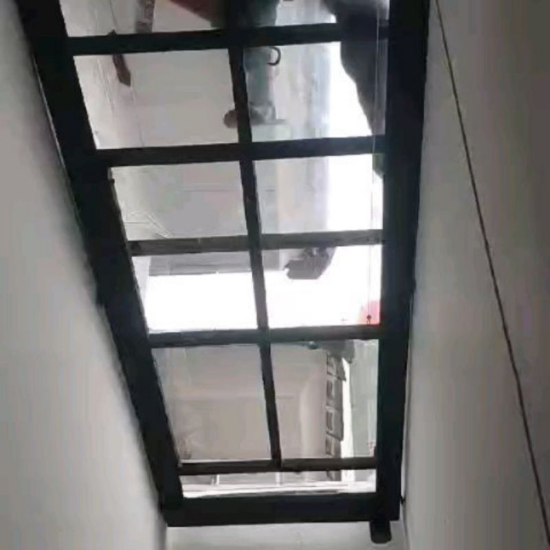 kanopi atap  sleding katrol manual ataf solar flat