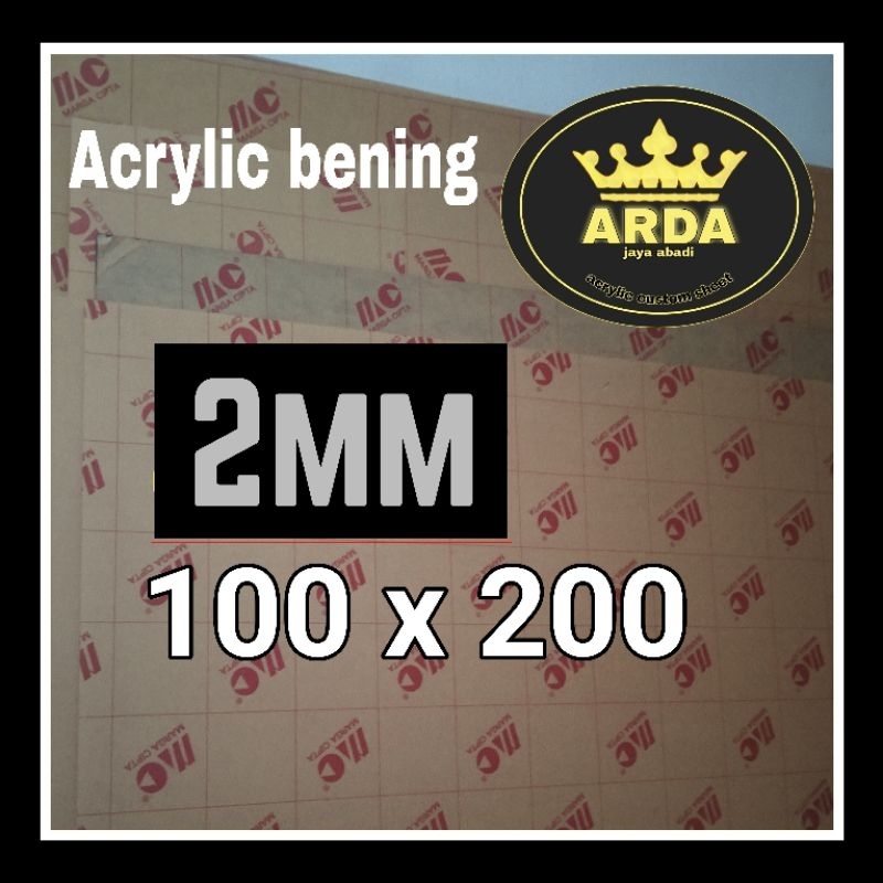 

Akrilik 2mm bening 100 x 200 akrilik lembaran acrylic sheet