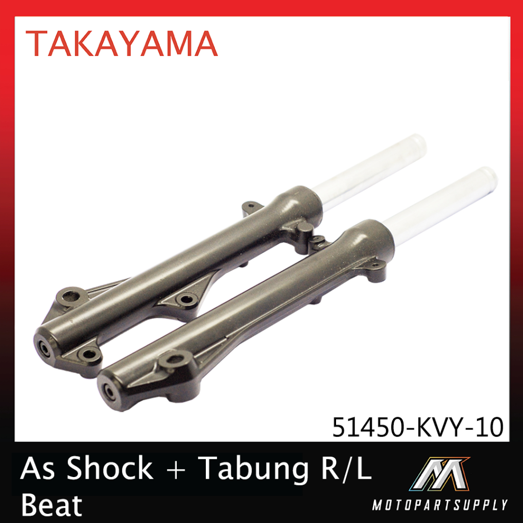 Takayama As Shock Depan + Tabung KVY Carbu 2008-2009 / Beat (Hitam)