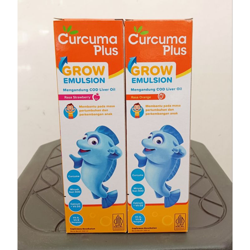 Curcuma Plus Grow Emulsion 200ml. Sirup Multivitamin Anak