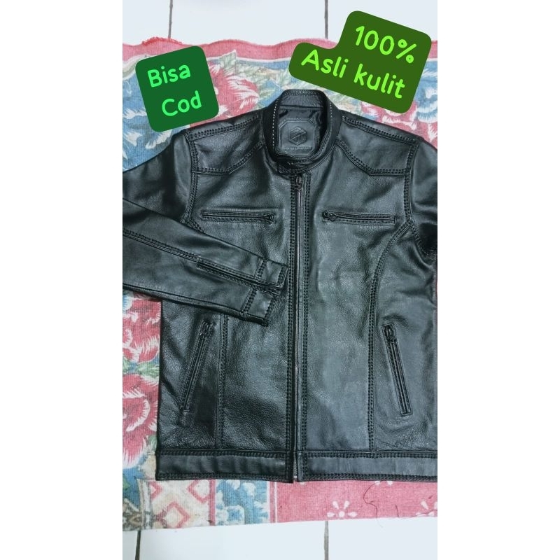 jaket kulit pria jaket kulit asli original jaket sulam