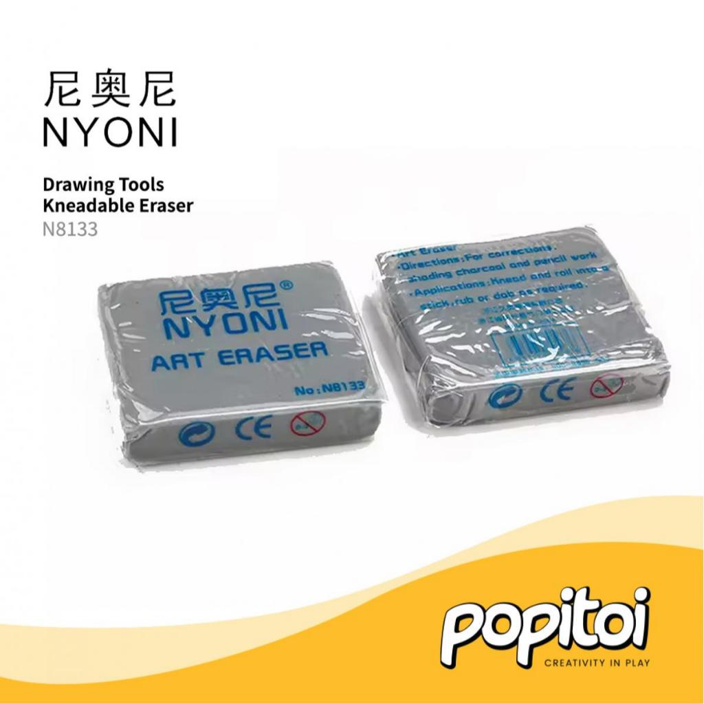 

NYONI N8133 Kneadable Pencil Eraser (Satuan) Knead Penghapus Pensil Charcoal Sketch Sketsa
