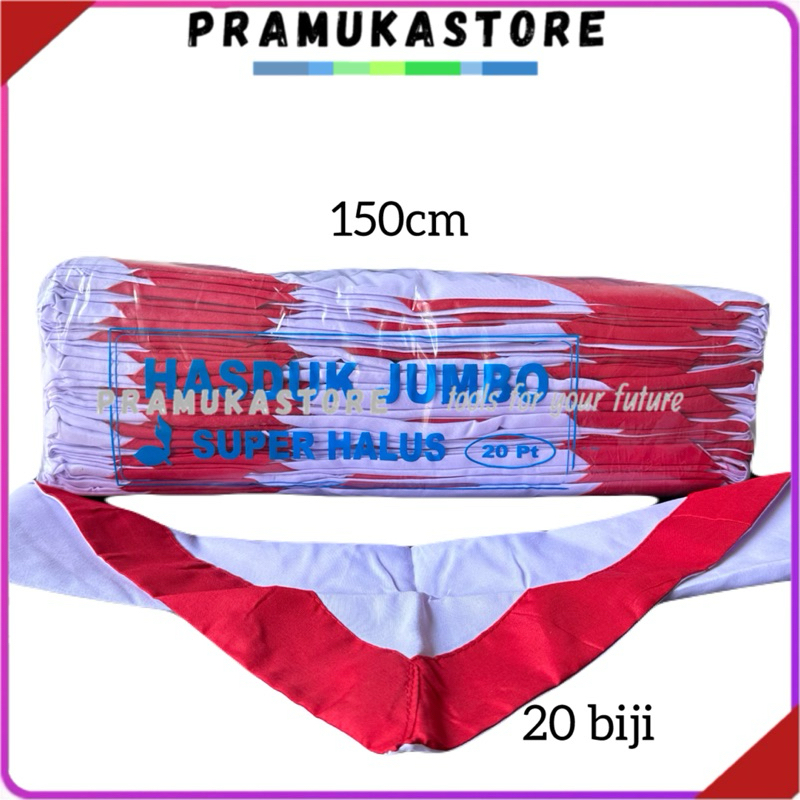 Isi 20 biji Hasduk 150cm SUPER HALUS Jumbo Kacu Jumbo Kacu Pembina Hasduk Pembina Hasduk SMA Hasduk 