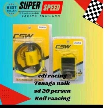 Paket CDI Honda Grand,Supra,Supra Fit Revo 100 Supra x WIN 100,Racing plus koil CSW naik tenaga 20%.