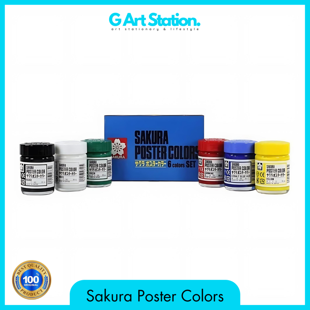 

SAKURA Cat Poster / Poster Color Set 6 x 15 ML