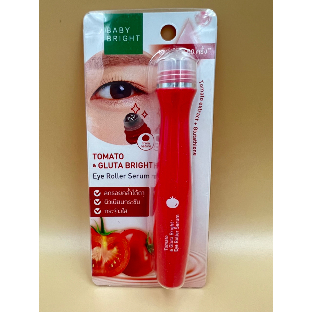 Baby Bright Tomato & Gluta Bright Eye Roller Serum and Baby Bright Lemon