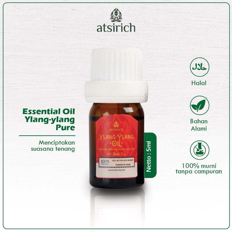 Minyak Atsiri Aroma Terapi Ylang-ylang 5ml Essential Oil Pure Halal Natural Therapeutic Grade Diffus