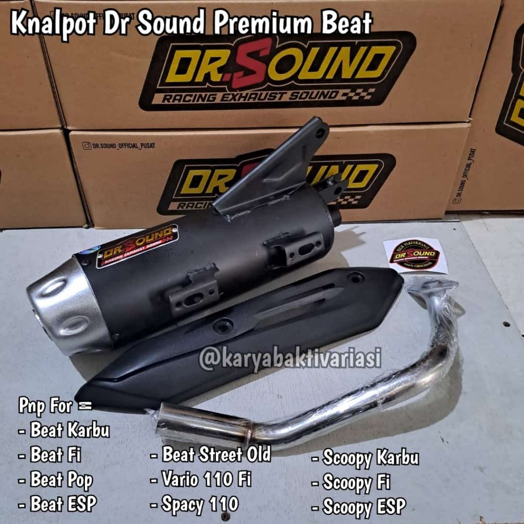 KNALPOT DR SOUND GEN 1 ORIGINAL,copy cms,BEAT FI/ESP,SCOPY FI,VARIO FI,VARIO 125/150 LED NEW/OLD,VAR