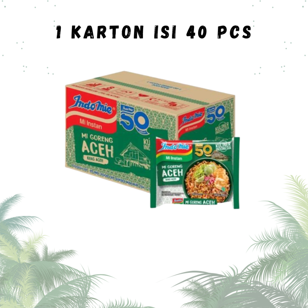 

1 KARTON MIE INSTAN/ INDOMIE MIE GORENG ACEH 90 GR