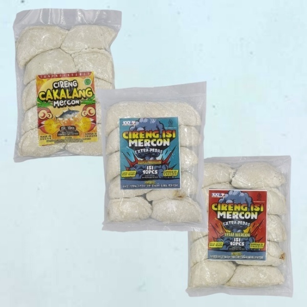 

Cireng Mercon isi 10Pcs Rasa Ayam/Bakso/Cakalang