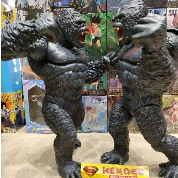 KingKong Jumbo King Of The Monster vs Mega Godzila Figure King Kong