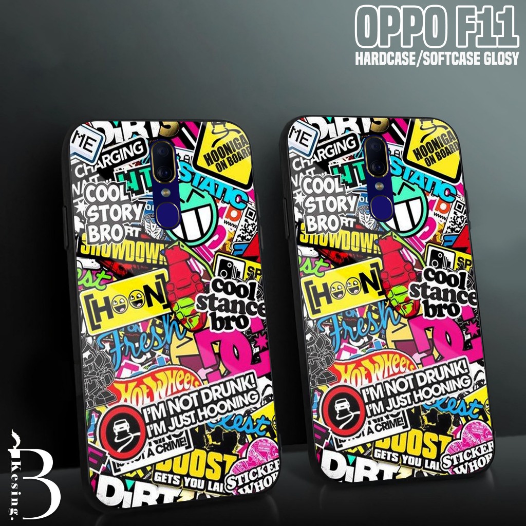 Case OPPO F11 - Casing Hp OPPO F11 Motif GRAFF - Silikon Hp OPPO F11 - Kesing Hp - Softcase Kaca - P