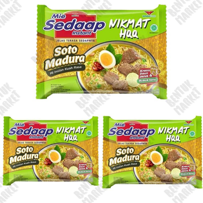 

Mie Sedaap Soto Madura 70gr / Mie Instan / Mie Soto