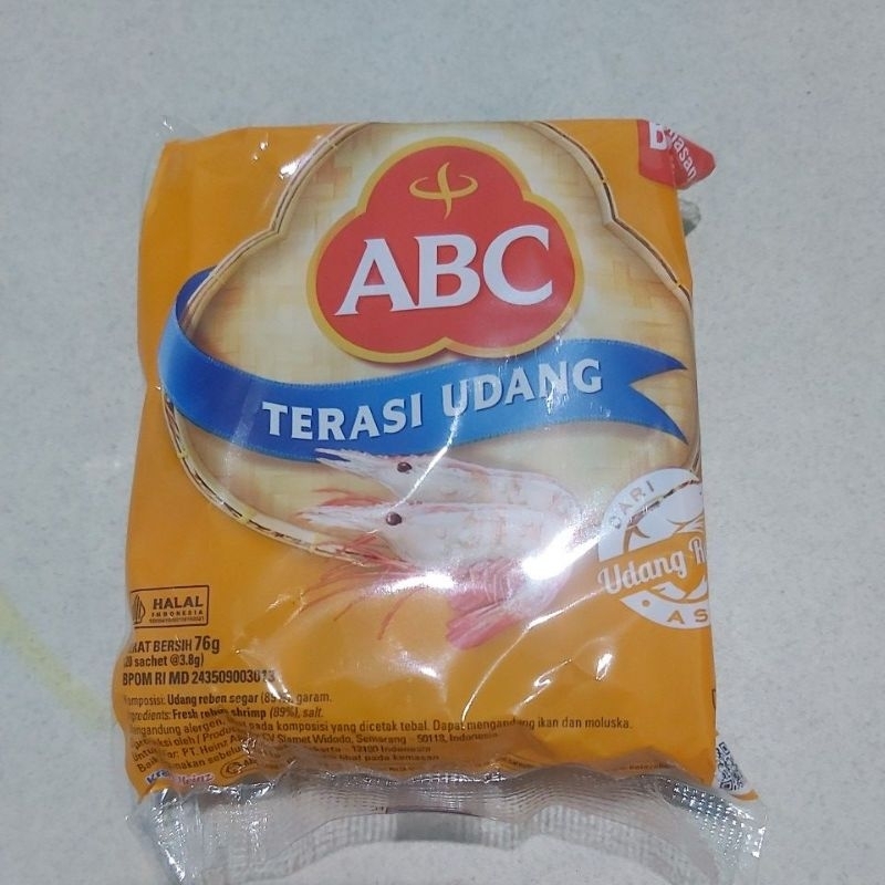

[1 PACK] ABC Terasi Udang Isi 20 x 3,8 g