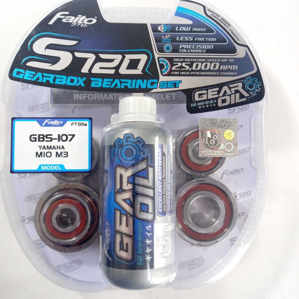 LAHER GEAR BOX MIO M3 BEARING CVT FAITO S720 MIO M3 PLUS OIL GEAR
