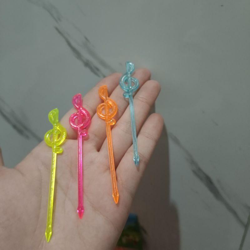 5284 - +-40pcs garpu tusuk kue melody impor / garpu tusuk kue / garpu kue / garpu lebaran / garpu mu