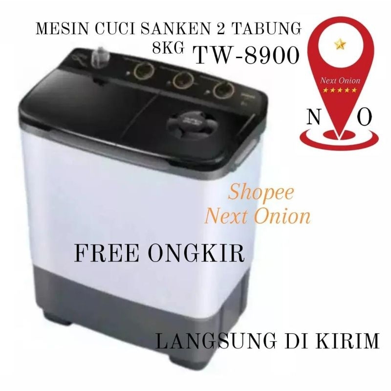 MESIN CUCI SANKEN 2 TABUNG 8KG