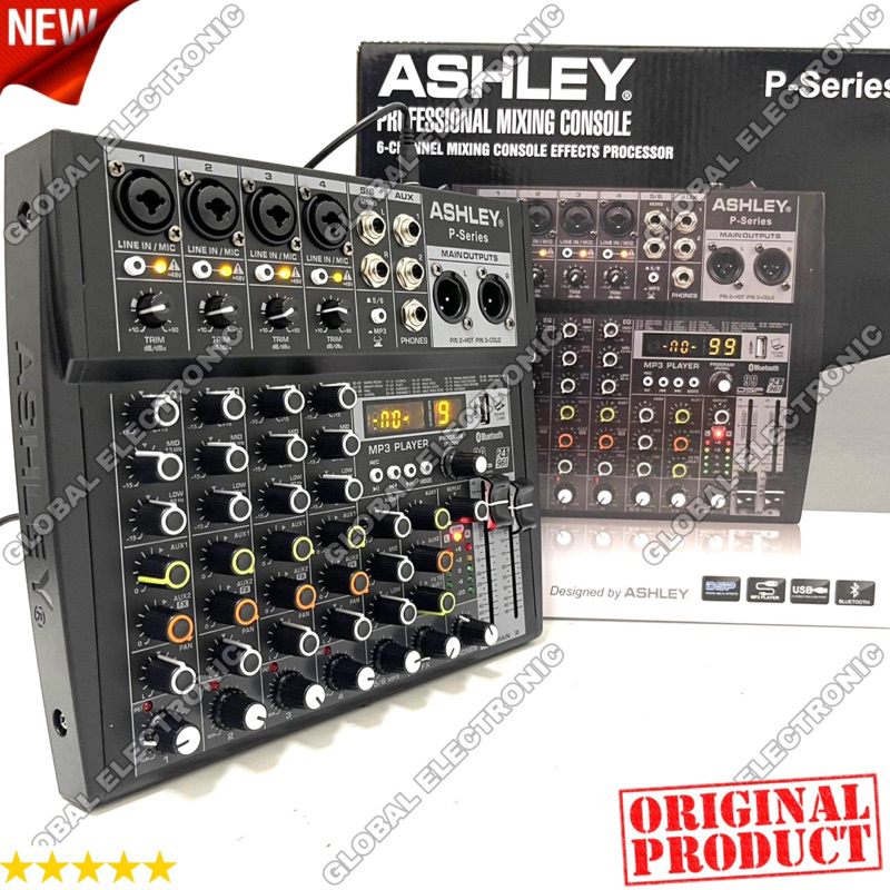 Promo Audio Mixer Ashley P-Series / Mixer Asley P Series 6 Channel Original Produk Ashley 24bit Digi