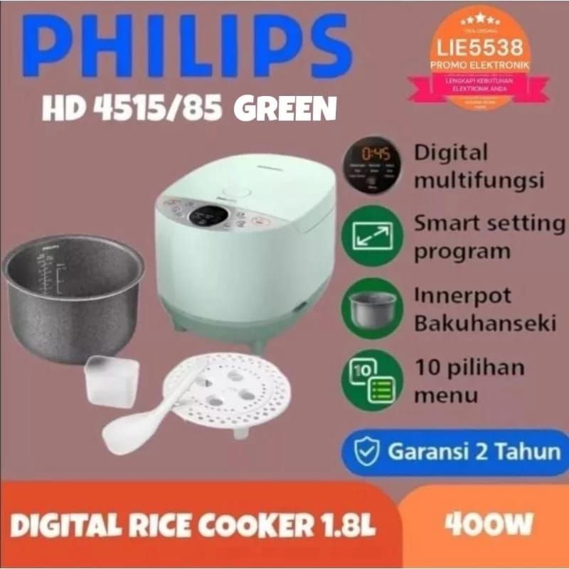 Original Philips HD4515 Digital Rice Cooker HD4515/33 - HD 4515